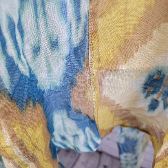 Free People By Bindya Multicolor Lightweight Gauzy Open Duster Cardigan One Size - Picture 6 of 12